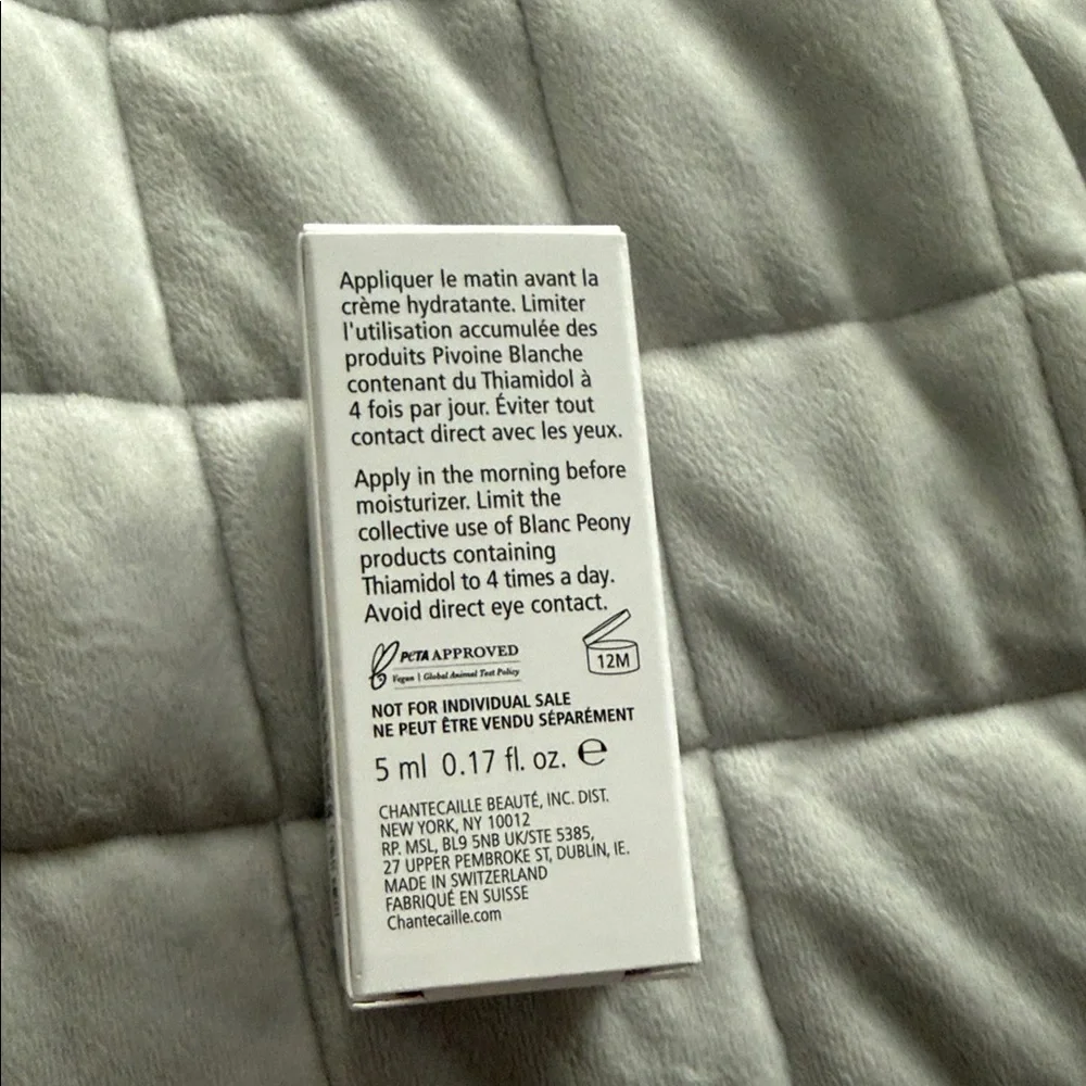 Chantecaille White Face Serum Box